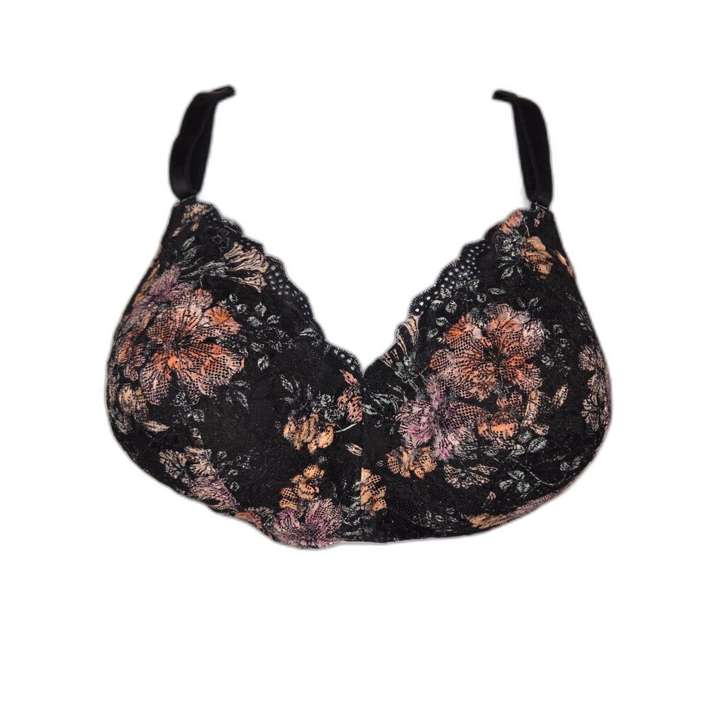 Torrid Curve 360° Back Smoothing Wire-Free Lightly Lined Everyday Bra Black 46D